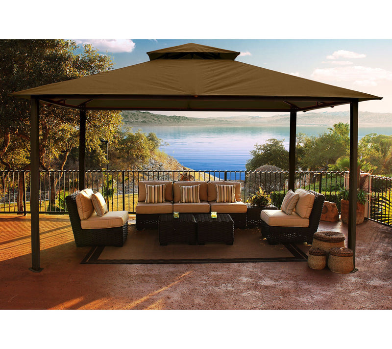 Paragon Catalina 11' x 14' Softop Gazebo with Dome - Tex — View 8