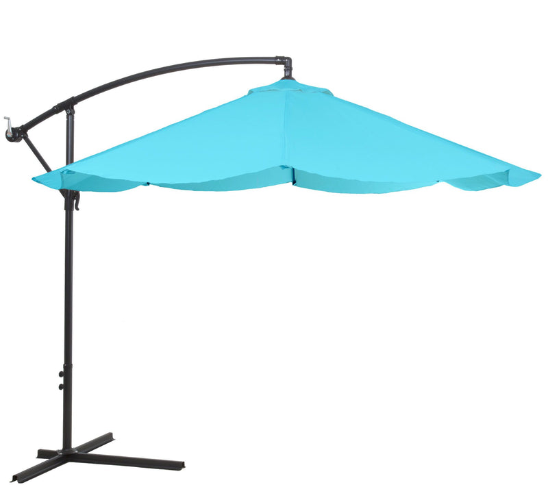 Pure Garden Hanging 10-Foot Patio Umbrella, Easy Crank & Base — View 3
