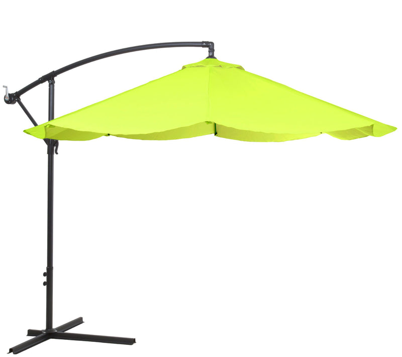 Pure Garden Hanging 10-Foot Patio Umbrella, Easy Crank & Base — View 5