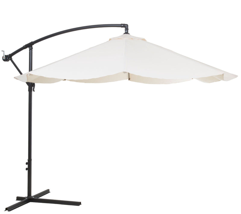 Pure Garden Hanging 10-Foot Patio Umbrella, Easy Crank & Base — View 11