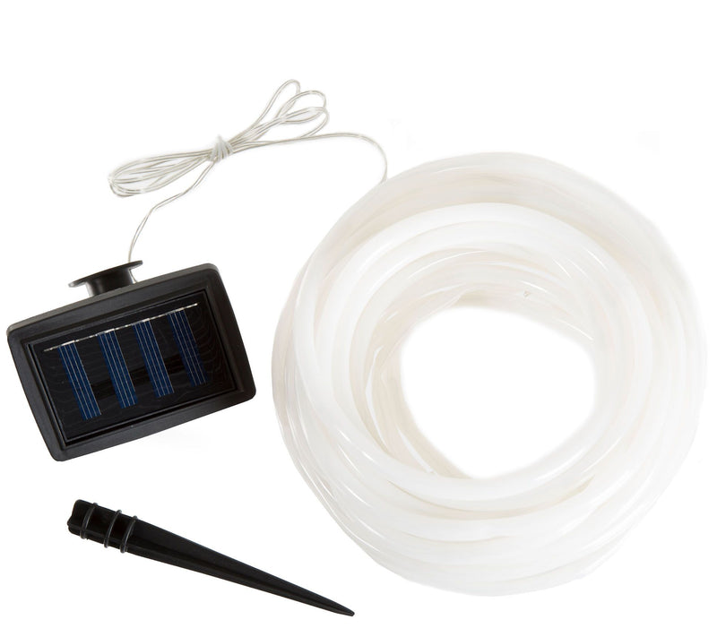 Pure Garden 32' Solar LED Rope Light with 100 White LED Light — Main view