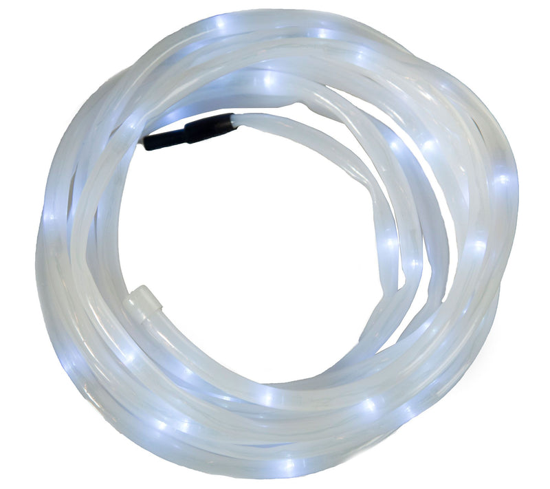 Pure Garden 32' Solar LED Rope Light with 100 White LED Light — View 3
