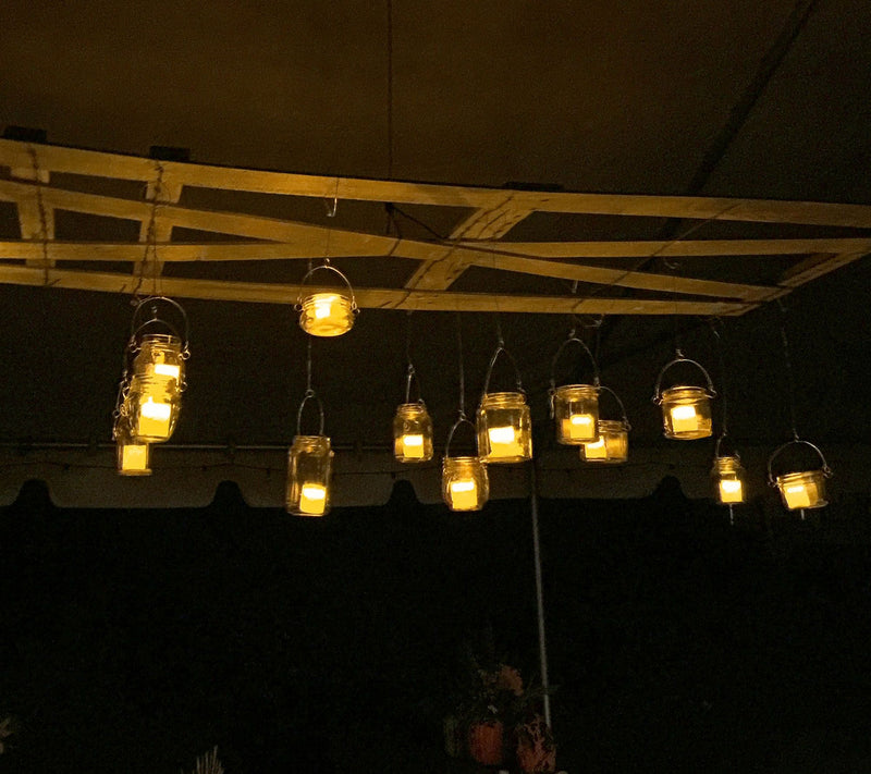 LumaBase 12 Amber Flameless Resin Votive Candles — View 5