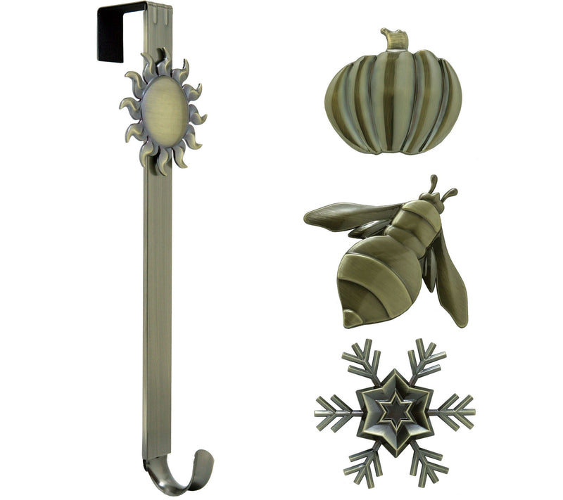 Haute Decor Wreath Hanger with 4 Multi-OccasionIcons — Main view