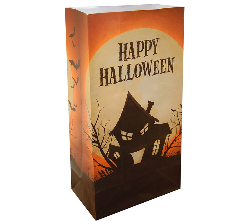 LumaBase Set of 24 Haunted House Luminaria Bags — Main view