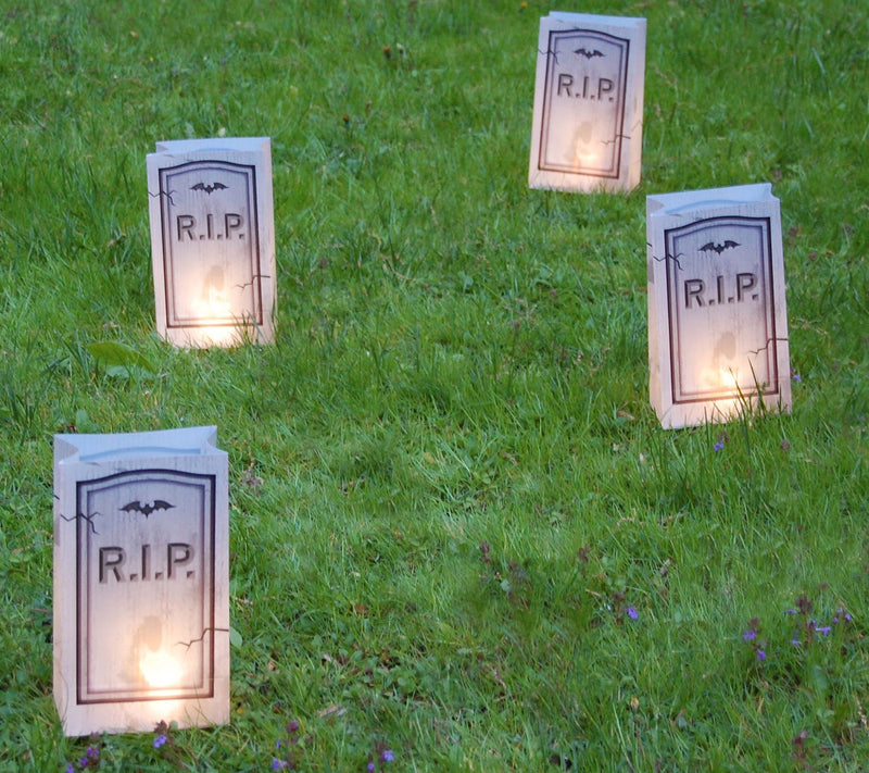 LumaBase Set of 6 Tombstone LED Luminarias withTimer — View 2
