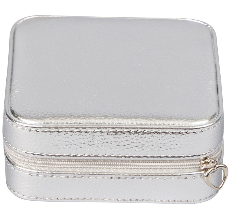Mele & Co. Luna Travel Jewelry Case in MetallicFaux Leather — View 5