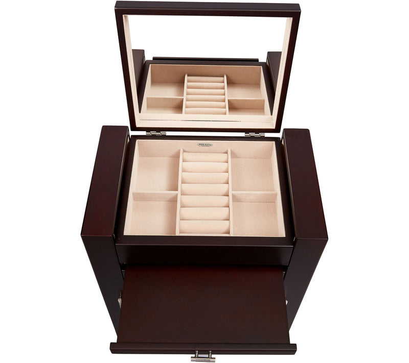Mele & Co. Geneva Wooden Jewelry Box — View 3