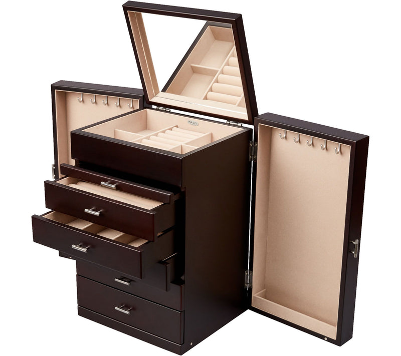 Mele & Co. Geneva Wooden Jewelry Box — View 2