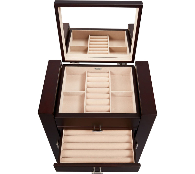 Mele & Co. Geneva Wooden Jewelry Box — View 4