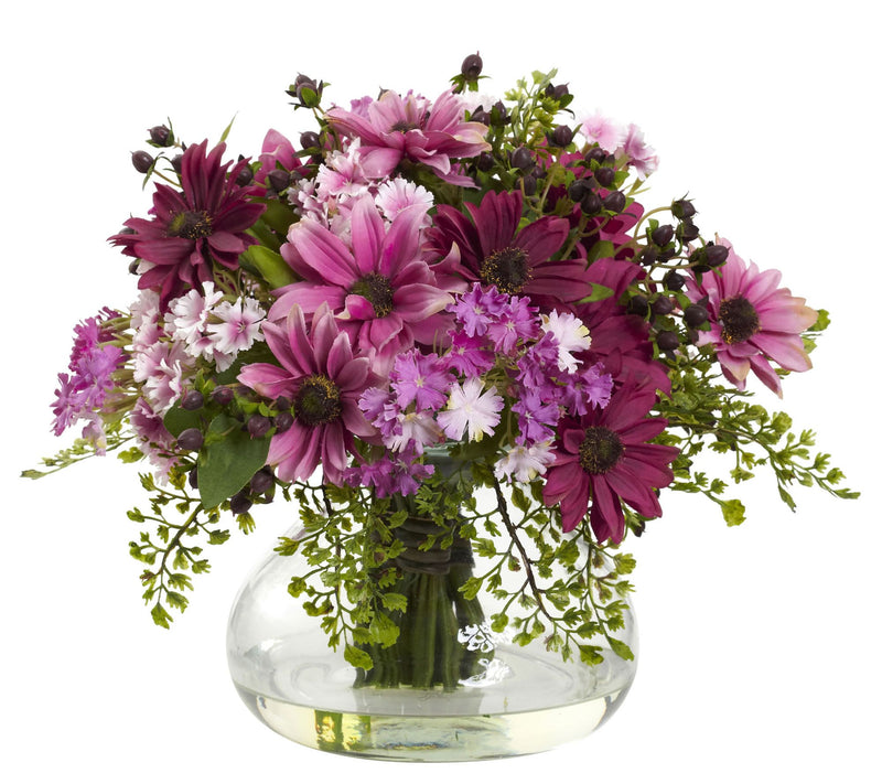 Large Mixed Daisy Arrangement by Nearly Natural — View 3