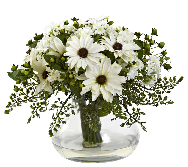 Large Mixed Daisy Arrangement by Nearly Natural — View 5