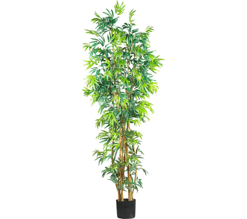 7' Fancy Style Bamboo Silk Tree by Nearly Natural — Main view