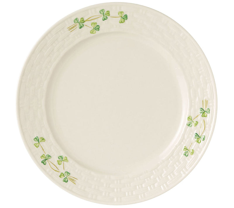 Belleek Classic Shamrock Dinner Plate — Main view