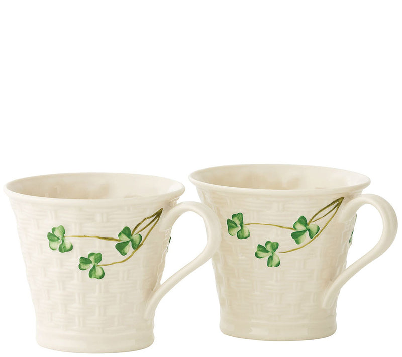 Belleek Classic Basketweave Set of 2 Mugs — Main view