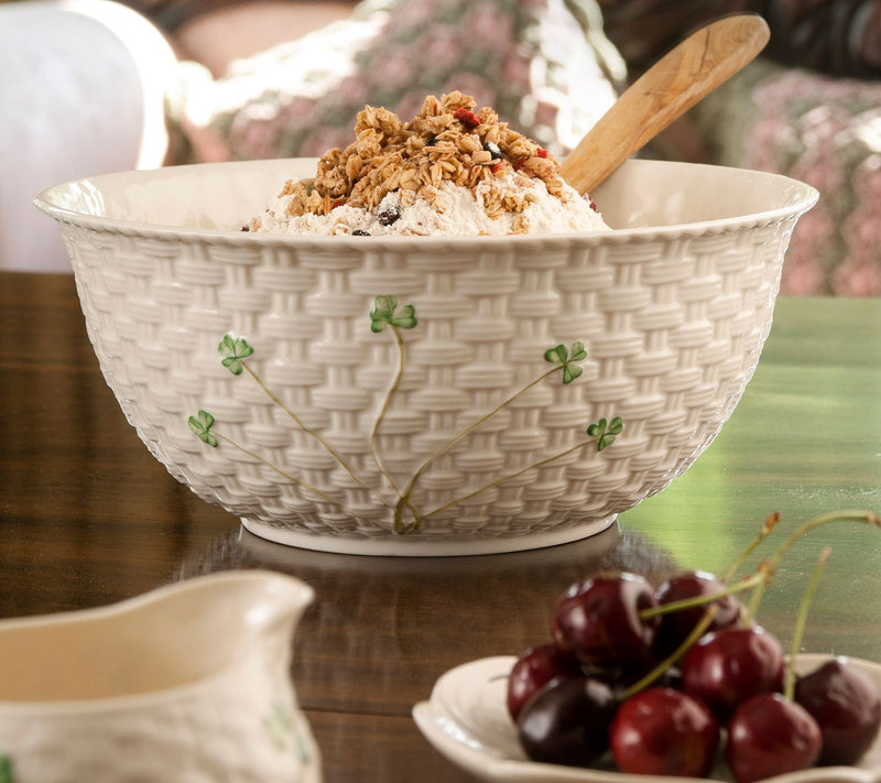 Belleek Classic Shamrock Mixing Bowl — View 2