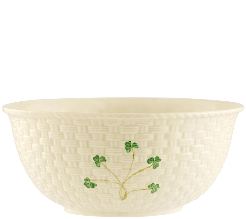 Belleek Classic Shamrock Mixing Bowl — Main view