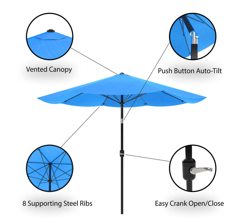 Pure Garden 10' Auto Tilt Patio Umbrella — View 13