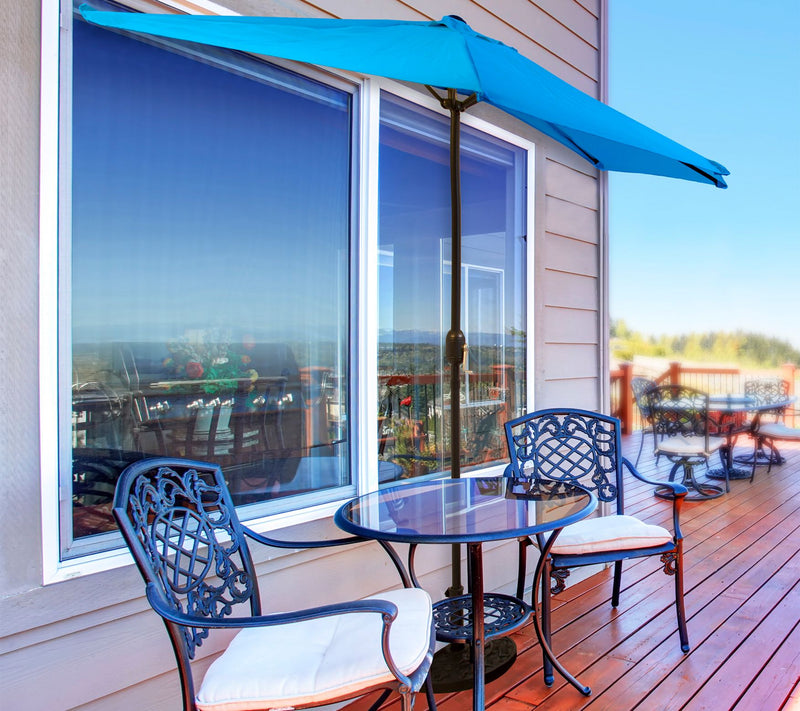 Pure Garden Half Round Patio Umbrella — View 15