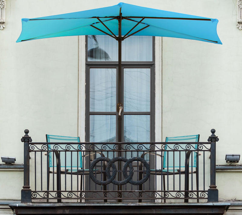 Pure Garden Half Round Patio Umbrella — View 13