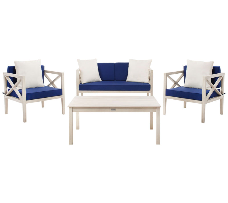 Nunzio 4-Pc Outdoor Patio Set w/Accent Pillowsby Valerie — View 15