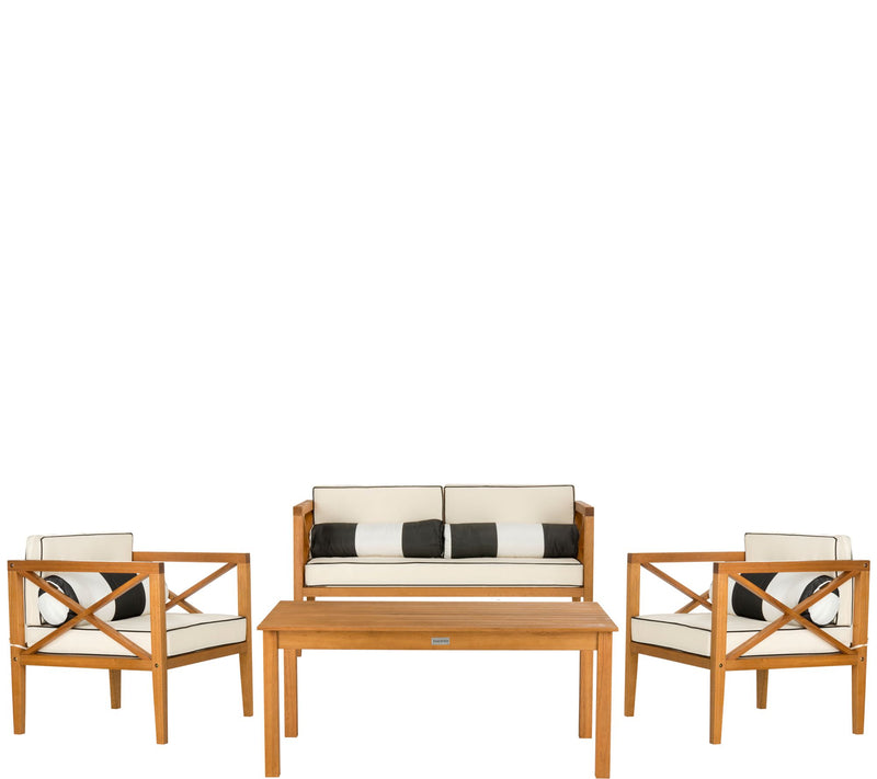 Nunzio 4-Pc Outdoor Patio Set w/Accent Pillowsby Valerie — View 11