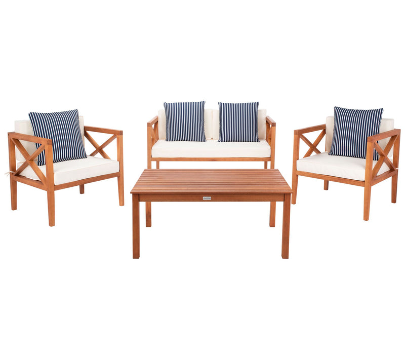 Nunzio 4-Pc Outdoor Patio Set w/Accent Pillowsby Valerie — View 21
