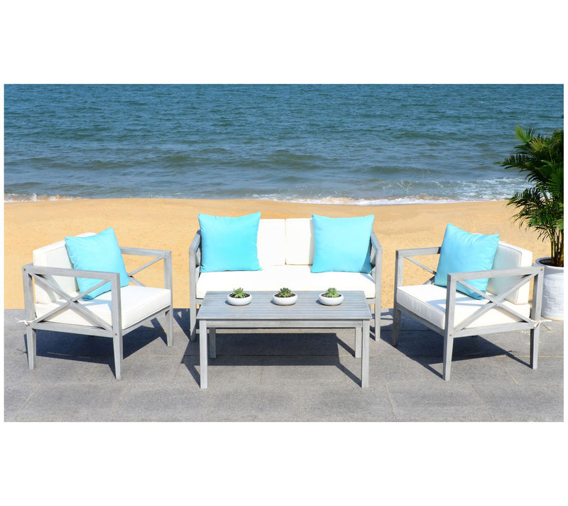 Nunzio 4-Pc Outdoor Patio Set w/Accent Pillowsby Valerie — View 32