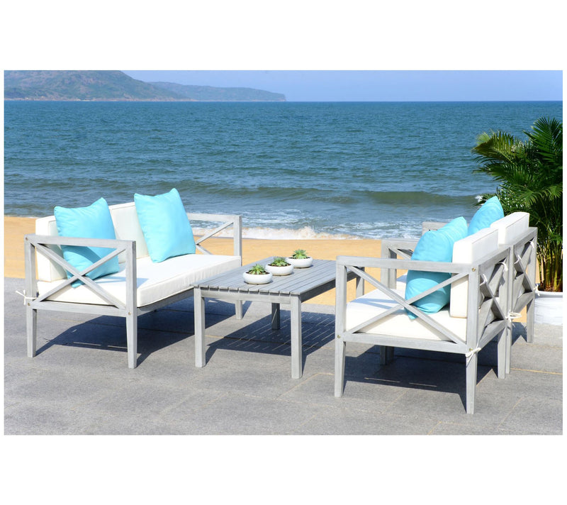 Nunzio 4-Pc Outdoor Patio Set w/Accent Pillowsby Valerie — View 33