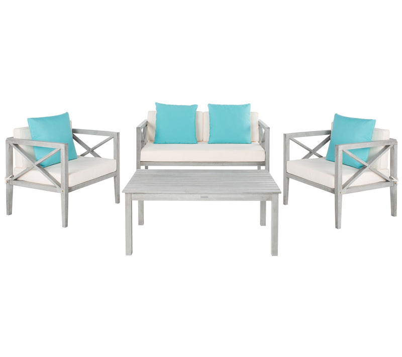 Nunzio 4-Pc Outdoor Patio Set w/Accent Pillowsby Valerie — View 5