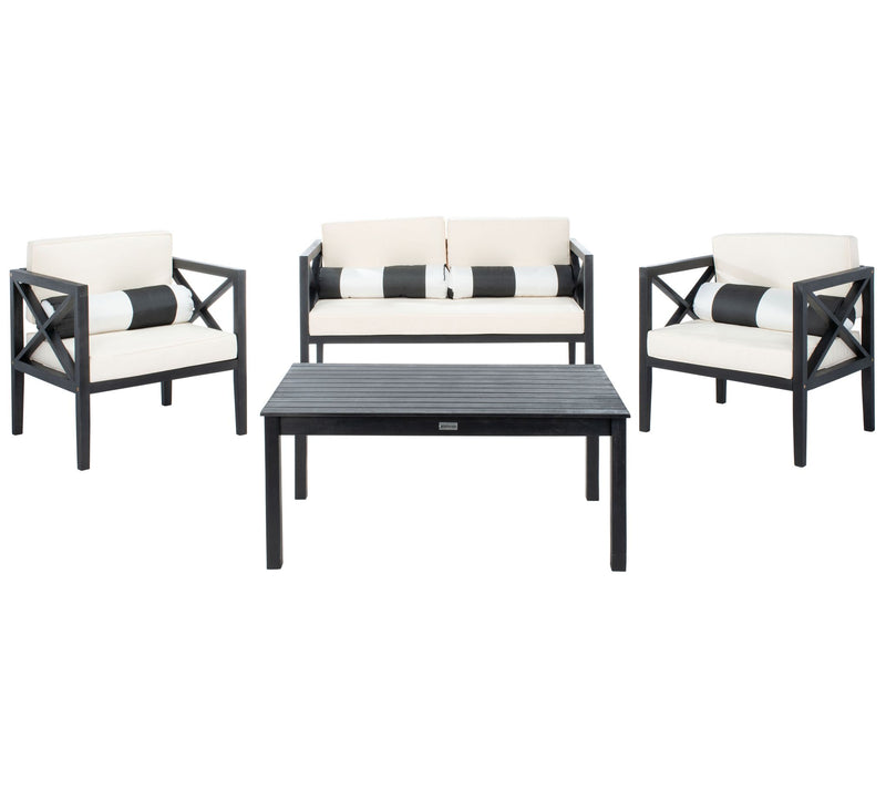 Nunzio 4-Pc Outdoor Patio Set w/Accent Pillowsby Valerie — View 17