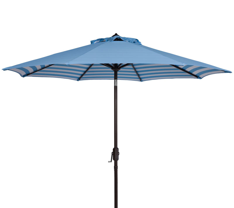 Athens Striped 9' Crank Outdoor Auto Tilt Umbrella by Valerie — Main view