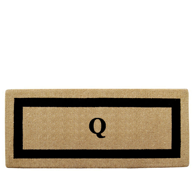 Nedia Home Monogrammed Heavy-Duty 24" x 57" Coir Doormat — Main view