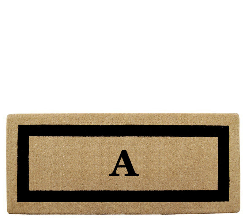 Nedia Home Monogrammed Heavy-Duty 24" x 57" Coir Doormat — View 3