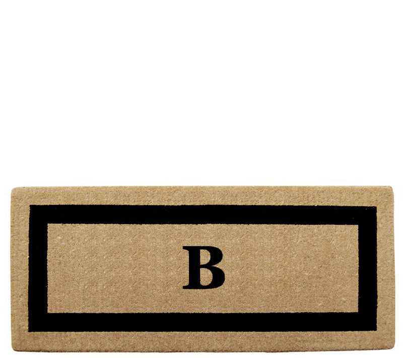 Nedia Home Monogrammed Heavy-Duty 24" x 57" Coir Doormat — View 5