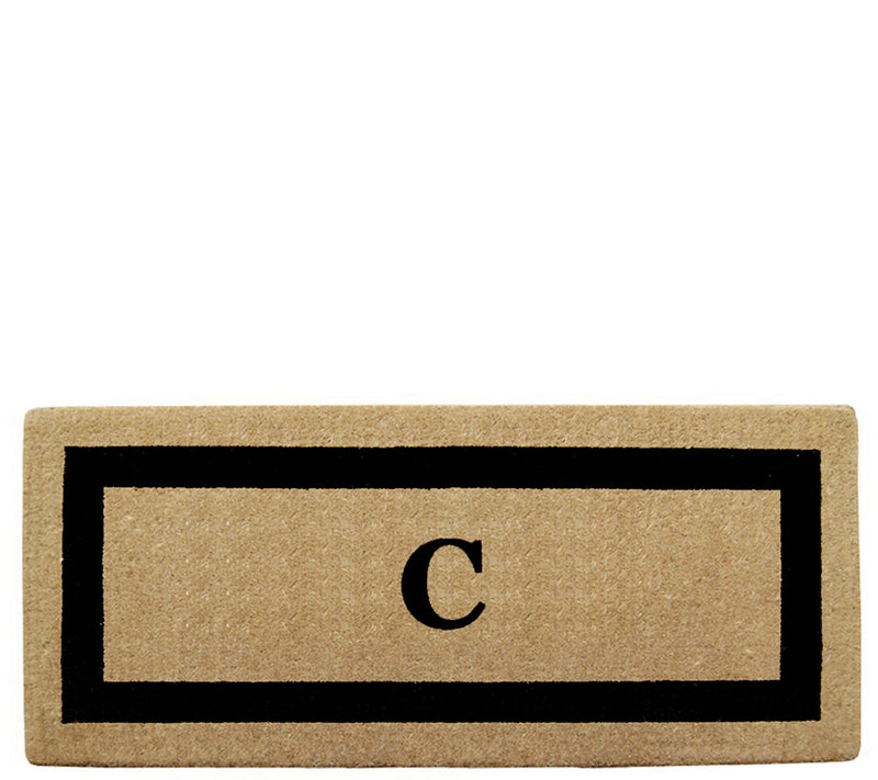 Nedia Home Monogrammed Heavy-Duty 24" x 57" Coir Doormat — View 7