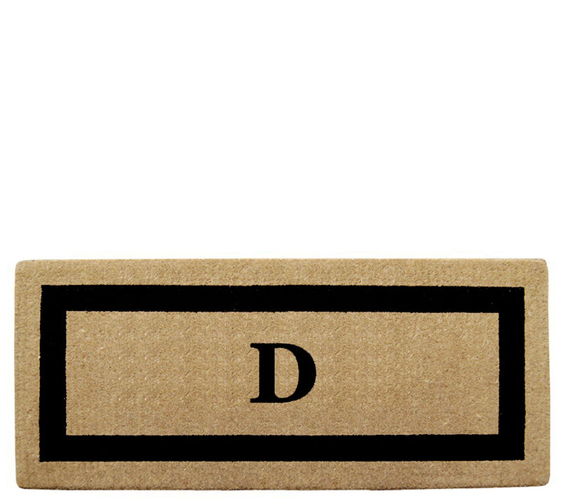 Nedia Home Monogrammed Heavy-Duty 24" x 57" Coir Doormat — View 9