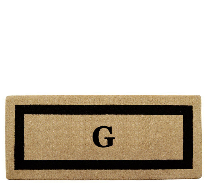 Nedia Home Monogrammed Heavy-Duty 24" x 57" Coir Doormat — View 15