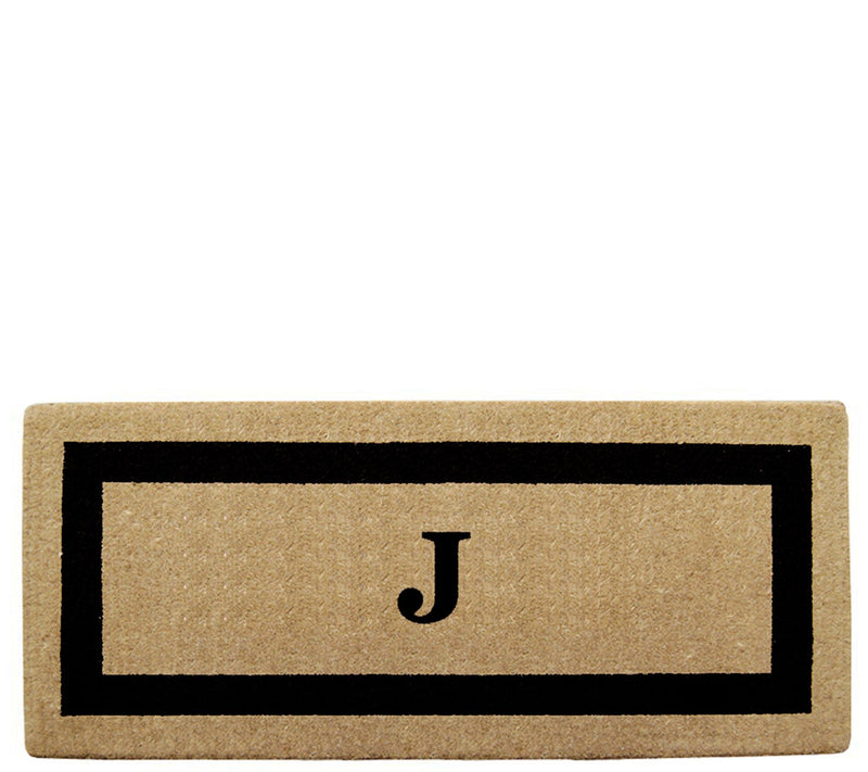 Nedia Home Monogrammed Heavy-Duty 24" x 57" Coir Doormat — View 21