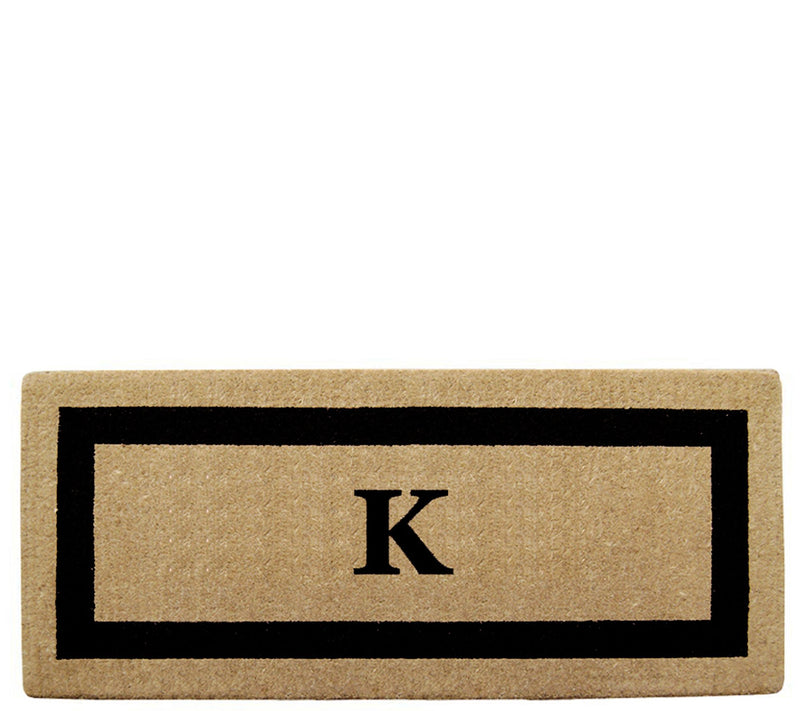 Nedia Home Monogrammed Heavy-Duty 24" x 57" Coir Doormat — View 23