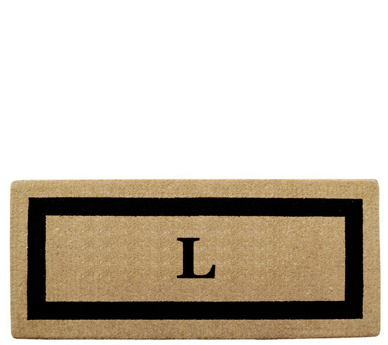 Nedia Home Monogrammed Heavy-Duty 24" x 57" Coir Doormat — View 25