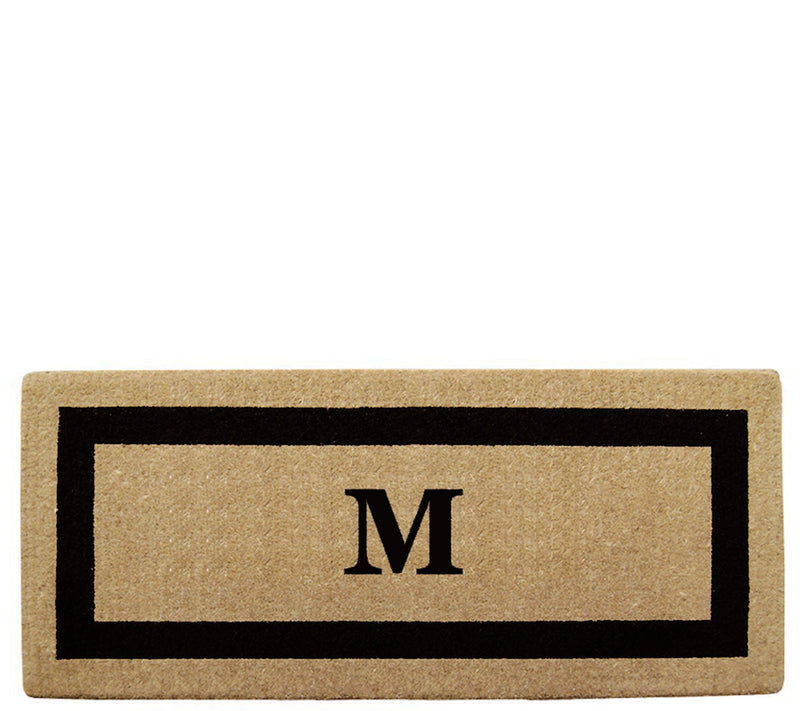 Nedia Home Monogrammed Heavy-Duty 24" x 57" Coir Doormat — View 27
