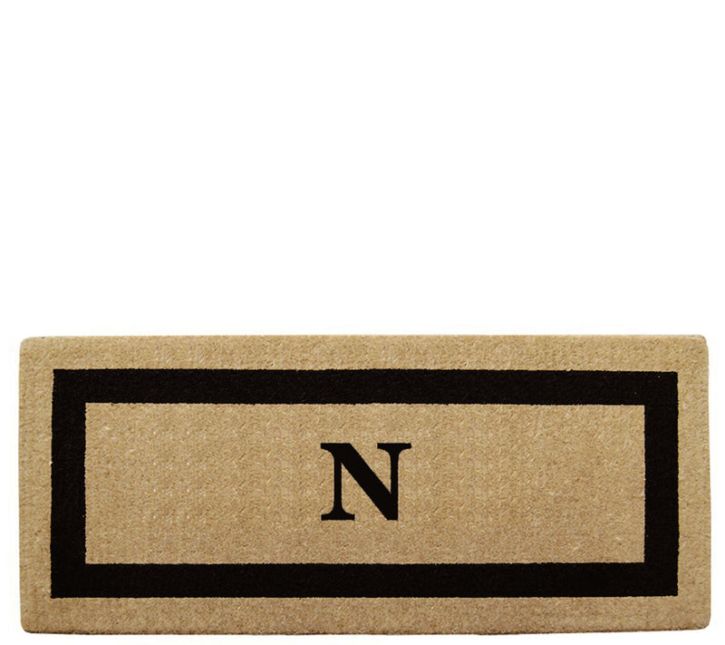 Nedia Home Monogrammed Heavy-Duty 24" x 57" Coir Doormat — View 29