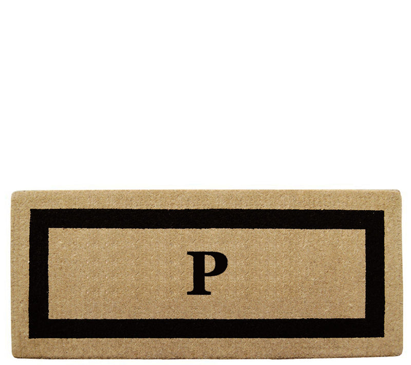 Nedia Home Monogrammed Heavy-Duty 24" x 57" Coir Doormat — View 33