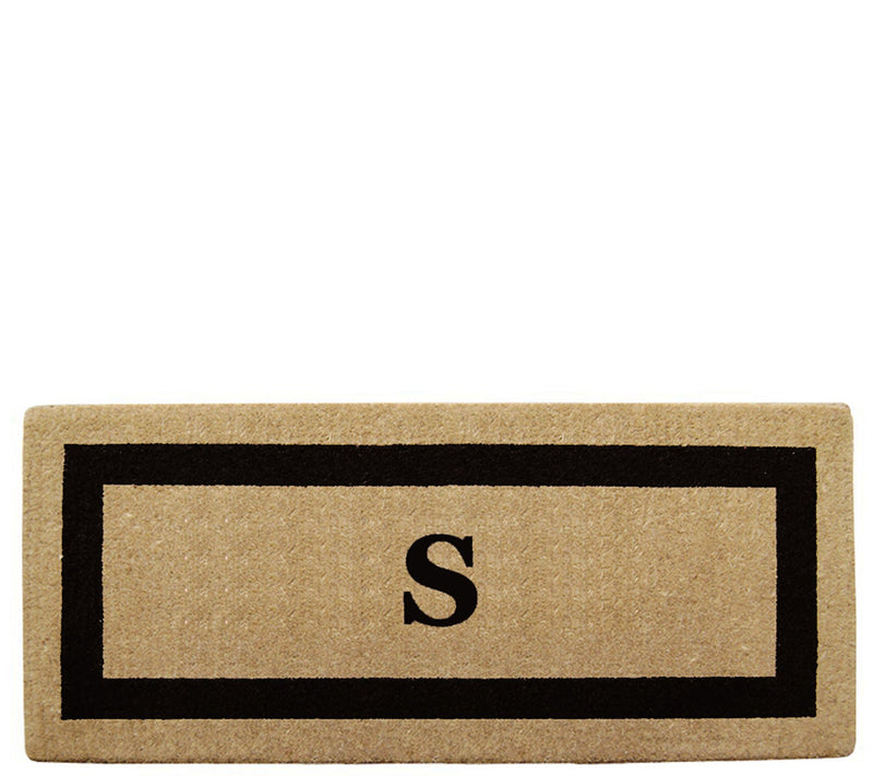 Nedia Home Monogrammed Heavy-Duty 24" x 57" Coir Doormat — View 39