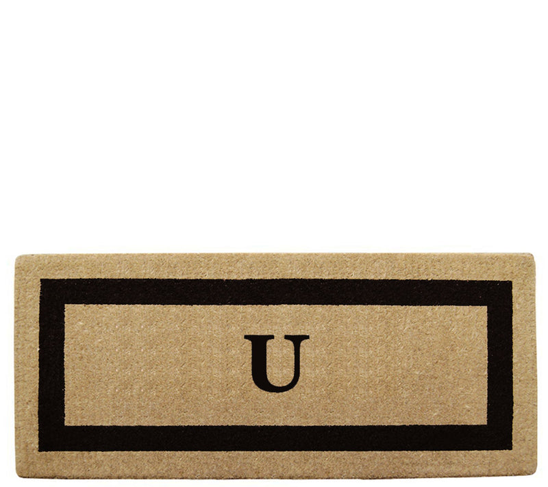 Nedia Home Monogrammed Heavy-Duty 24" x 57" Coir Doormat — View 43