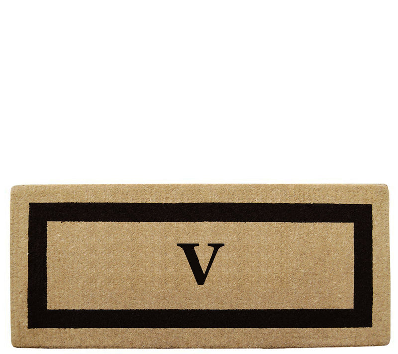 Nedia Home Monogrammed Heavy-Duty 24" x 57" Coir Doormat — View 45