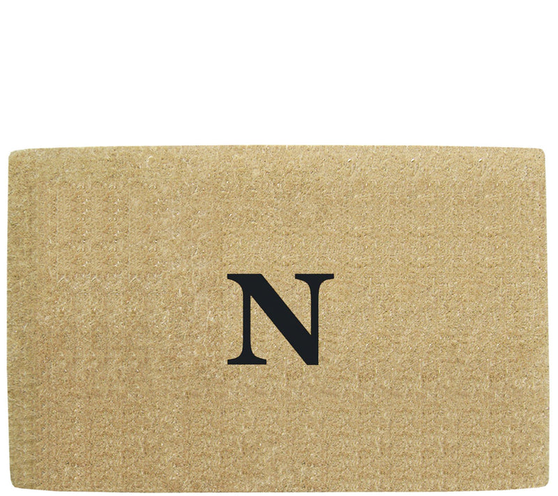 Nedia Home Monogrammed 22" x 36" Heavy-Duty Coir Doormat — View 29