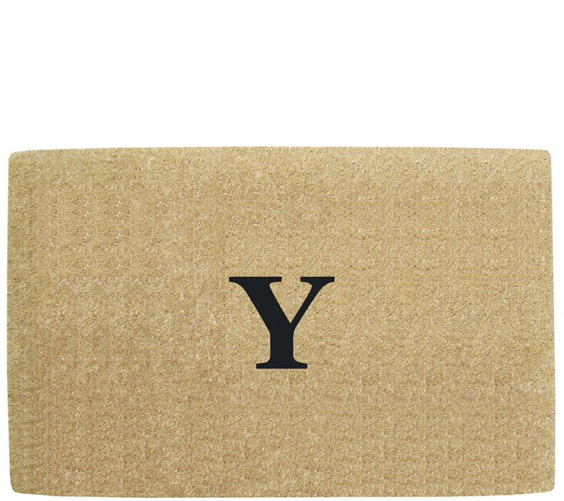 Nedia Home Monogrammed 22" x 36" Heavy-Duty Coir Doormat — View 51