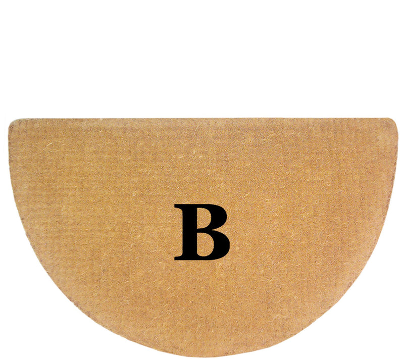 Nedia Home Monogrammed 22" x 36" Half-Round Heavy-Duty Doormat — View 5